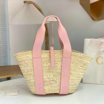 商品名称：クロエ CHLOE 99-CLE23380FH 2024年最新入荷 ラージ woody バスケットバッグ トートバッグ ハンドバッグ ショッピングバッグ 旅行かばん
