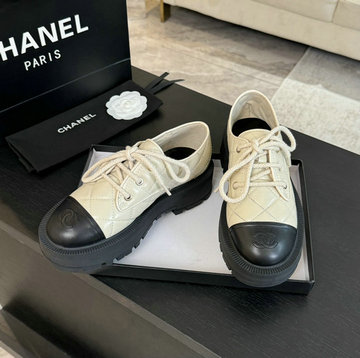 シャネル CHANEL26-CHJ24048P  2024年最新入荷 ローファー レディース 厚底シューズ レースアップシューズ