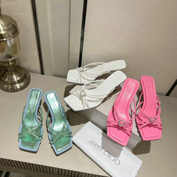 商品名称：ジミーチュー JIMMY CHOO 26-JMCJ24007D 2024年最新入荷 ローヒール ミュール サンダル ピンヒール レディース スリッパ
