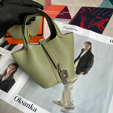エルメス HERMES 2025年新作 マイクロ ピコタン バケットバッグ トートバッグ ハンドバッグ ショッピングバッグ レディース TCレザー
