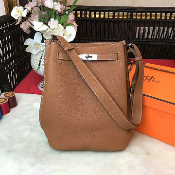 エルメス HERMES 2025年新作 ソーケリー バケットバッグ ショルダーバッグ togo皮