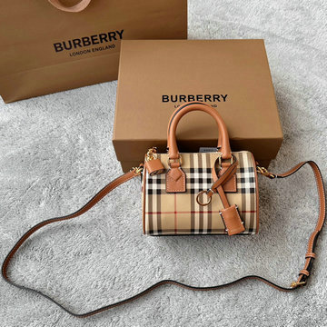 商品名称：バーバリー BURBERRY GH-BR332820ZS　2025年最新入荷 ミニ チェック ボウリングバッグ トート​バッグ ハンドバッグ 2way ショルダーバッグ レディース
