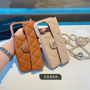 シャネル CHANEL 2025年最新入荷 スマートフォンケース iphone用カバー 携帯ケース チェーン付き