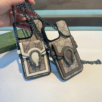 グッチ GUCCI 2025年最新入荷 スマートフォンケース iphone用カバー 携帯ケース ショルダー付き カード入れ
