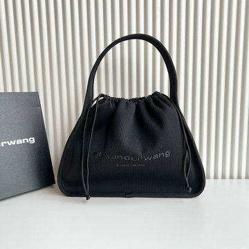 アレキサンダーワン Alexander Wang 2025年新作  ryan リブニット ラージバッグ ホーボーバッグ トートバッグ 14インチパソコン収納