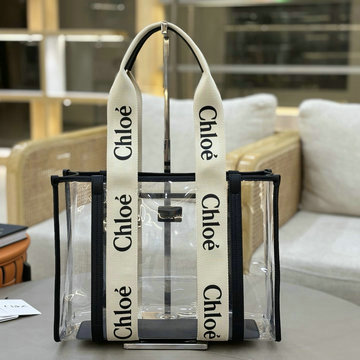商品名称：クロエ CHLOE 99-CLE7888TBK2025年新作 Woody ミディアム トートバッグ ハンドバッグ 2way ショルダーバッグ