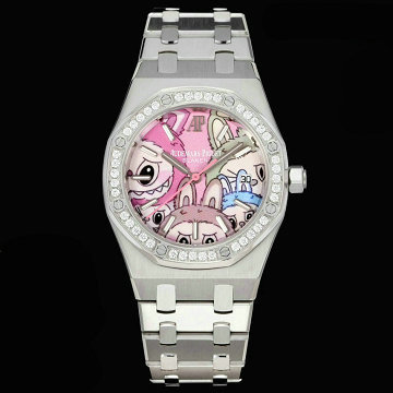 オーデマピゲ AUDEMARS PIGUET JS-APT25003Z2025年新作 Labubu Blaken レディース ウォッチ自動巻き 腕時計 ステンレスベルト