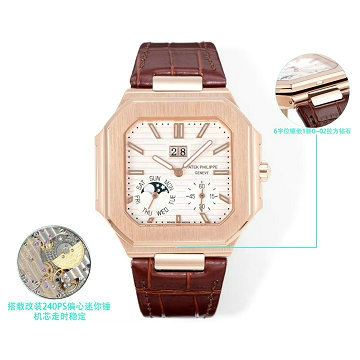 パテックフィリップ PATEK PHILIPPE JS-PPT25001JBS 2025年新作 CUBITUS ウォッチ メンズ オートマティック 腕時計 本革ベルト