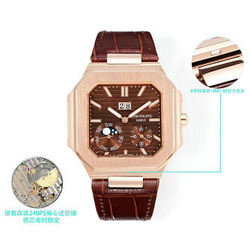 商品名称：パテックフィリップ PATEK PHILIPPE JS-PPT25001JZS 2025年新作 CUBITUS ウォッチ メンズ オートマティック 腕時計 本革ベルト