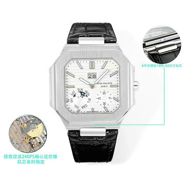 パテックフィリップ PATEK PHILIPPE JS-PPT25001YBS  2025年新作 CUBITUS ウォッチ メンズ オートマティック 腕時計 本革ベルト
