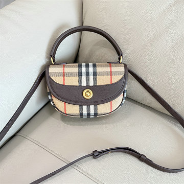 商品名称：バーバリー BURBERRY GH-BR2401XK 2025年新作 Highlands チェック柄 ミニトートバッグ ショルダーバッグ レディース