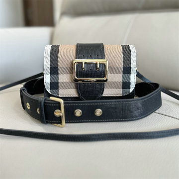 商品名称：バーバリー BURBERRY GH-BR3302BK 2025年新作 ザ バックル チェック柄 ミニ ショルダーバッグ レディース