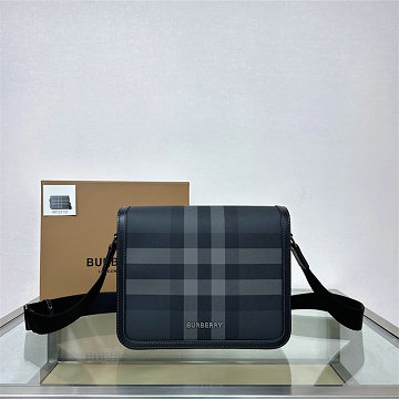 バーバリー BURBERRY GH-BR23722BK  2025年新作 チェック柄 メッセンジャーバッグ フラップバッグ ショルダーバッグ