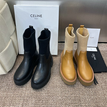 商品名称：セリーヌ CELINE 26-CEJ25001  2025年新作 ショートブーツ フラットシューズ ソックスブーツ 登山靴 レディース カジュアル