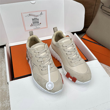 エルメス HERMES 26-HEJ25021H  2025年新作 スニーカー レースアップシューズ スポーツシューズ 男女兼用
