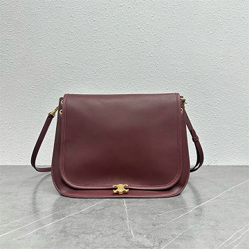 セリーヌ CELINE 2025年新作 123632 ブザス ソフト トリオンフ ショルダーバッグ フラップバッグ メンズ