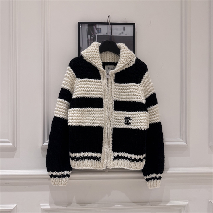 商品細詳を見る:シャネル CHANEL 2026年 レディース ストライプ ニット カーディガン 長袖 シンプル カジュアル 秋冬 トップス