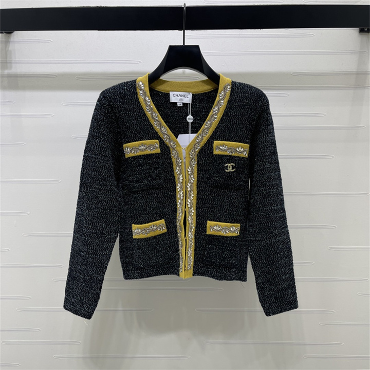 商品名称：シャネル CHANEL 2026年 レディース Vネック ニット カーディガン 長袖 シンプル カジュアル 秋冬 トップス