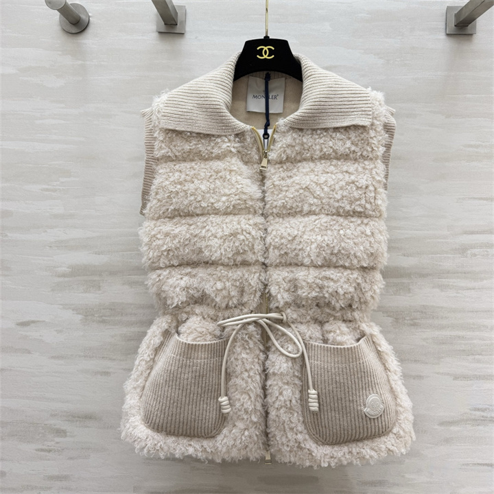 モンクレール MONCLER 2026年 ダウンベスト ノースリーブ ジップコート トップス カジュアル
