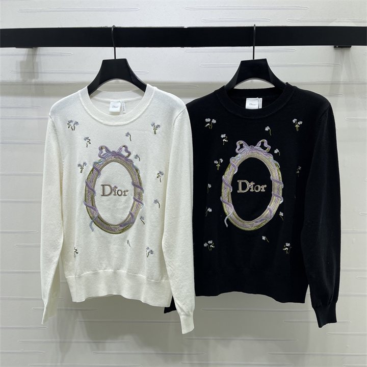商品名称：クリスチャンディオール CHRISTIAN DIOR 2026年 レディース ニット セーター 長袖 クルーネック 秋冬 カジュアル