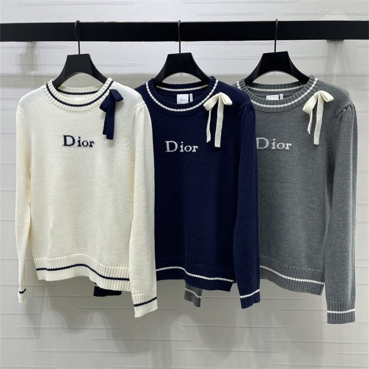 クリスチャンディオール CHRISTIAN DIOR 2026年 レディース ニット セーター 長袖 クルーネック 秋冬 カジュアル