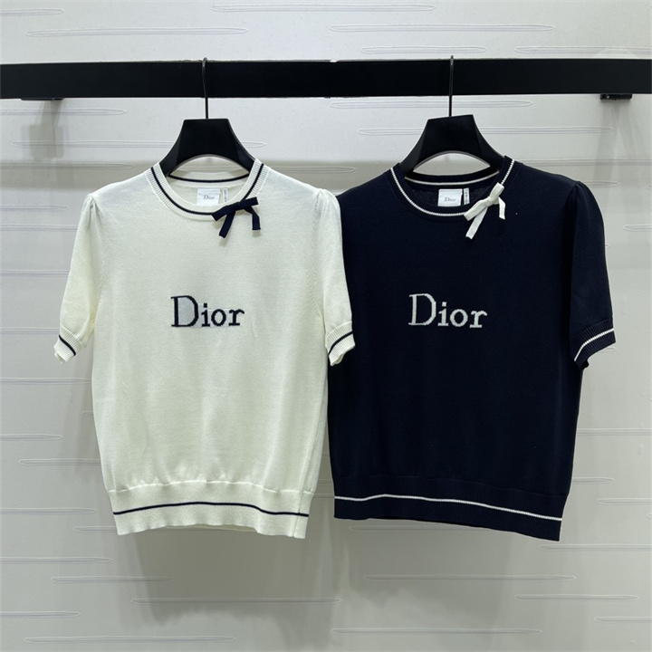 クリスチャンディオール CHRISTIAN DIOR 2026年 レディース ニット セーター 半袖 クルーネック 秋冬 カジュアル