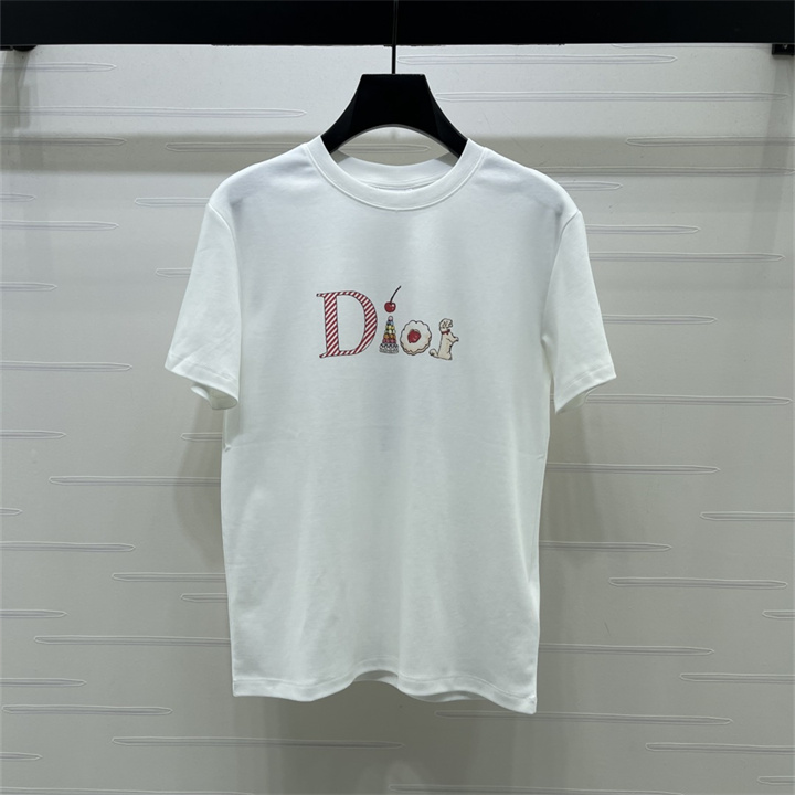 クリスチャンディオール CHRISTIAN DIOR 2026年 レディース Tシャツ 半袖 クルーネック カジュアル