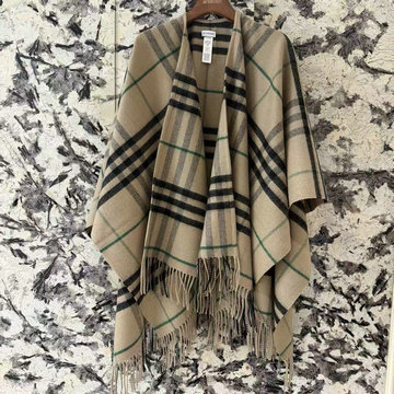 商品名称：バーバリー BURBERRY 2026年 レディース チェック柄 ポンチョ マント ケープ 秋冬 防寒 おしゃれ カジュアル アウター