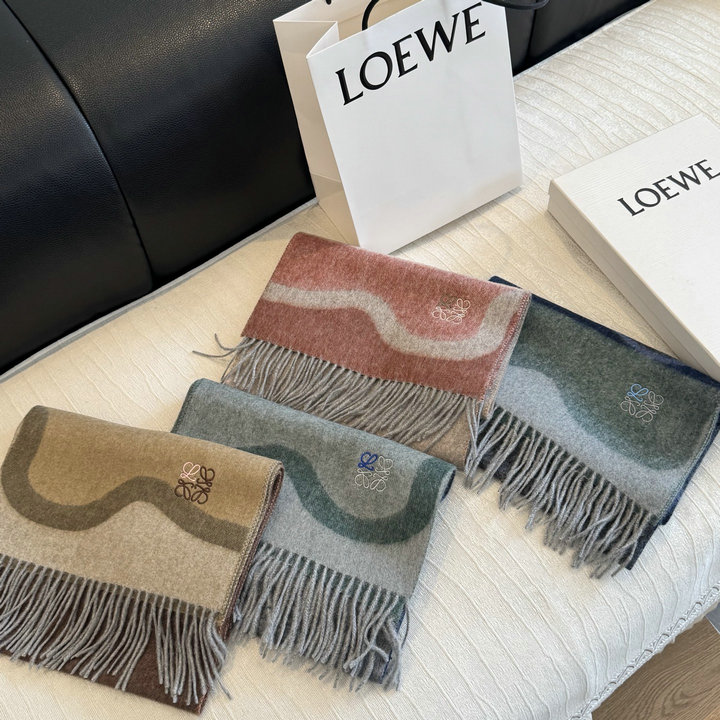 商品名称：ロエベ LOEWE 2026年 ロング マフラー ストール 秋冬 防寒 保暖 おしゃれ シンプル カジュアル