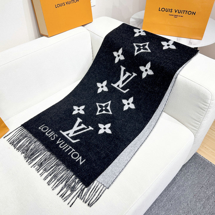 商品名称：ルイヴィトン LOUISVUITTON 2026年 レディース リバーシブルストール ロング マフラー ショール 秋冬 おしゃれ