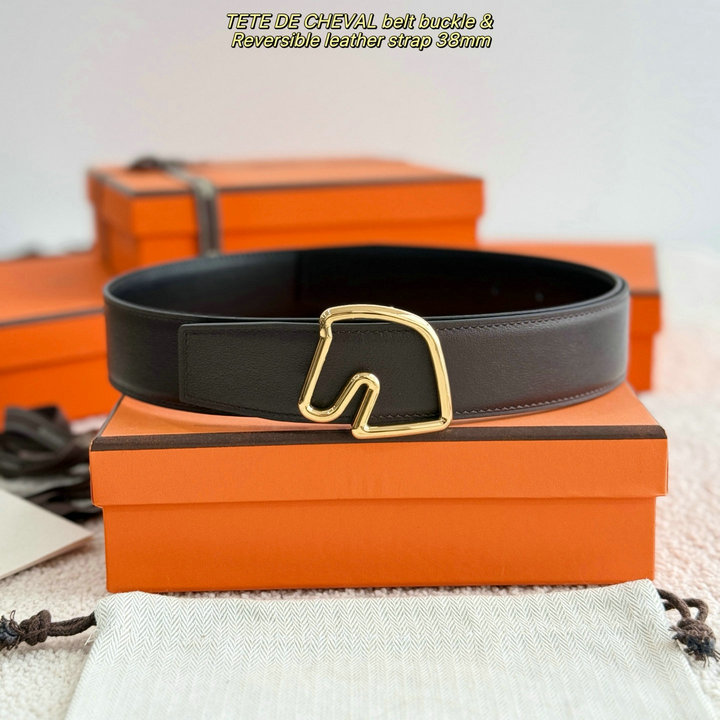 商品名称：エルメス HERMES 2026年 ベルト TETE DE CHEVAL バックル レザー メンズ