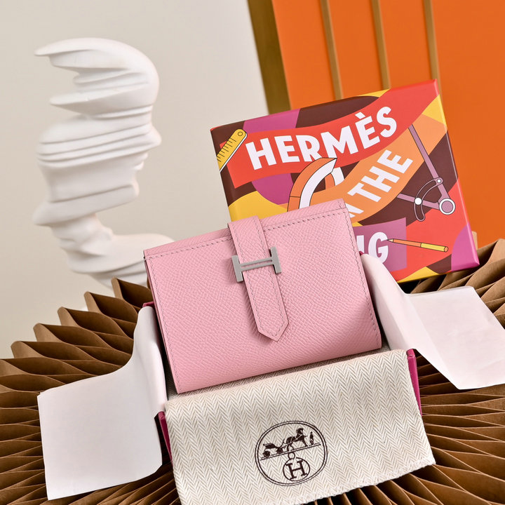 商品名称：エルメス HERMES 2026年 ベアン 三つ折り短財布 カード入れ ヴォーエプソン