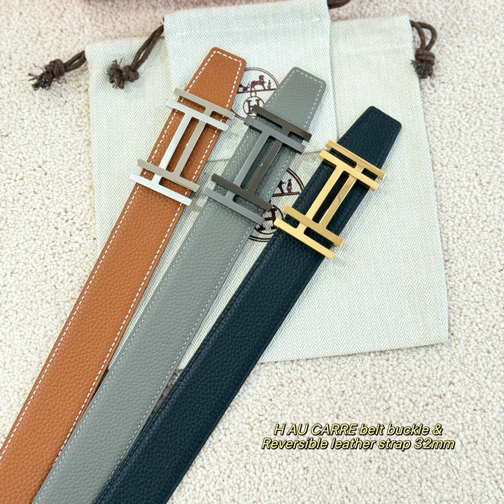 商品細詳を見る:エルメス HERMES 2026年 ベルト H au Carre バックル レザー メンズ
