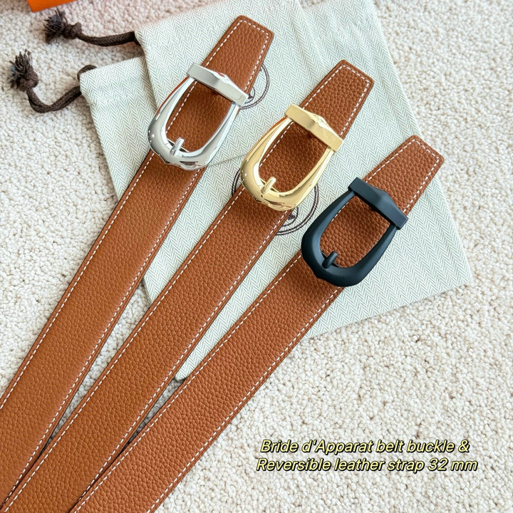 商品細詳を見る:エルメス HERMES 2026年 ベルト Bride d Apparat バックル レザー メンズ