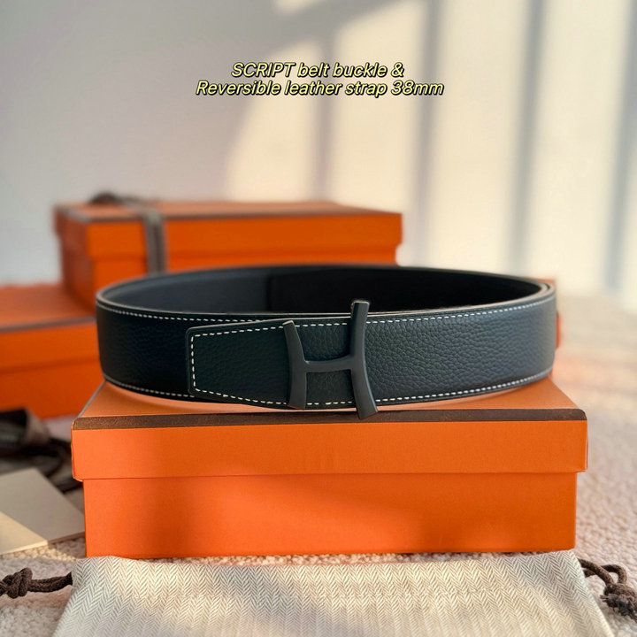 商品名称：エルメス HERMES 2026年 SCRIPT ベルト レザー メンズ