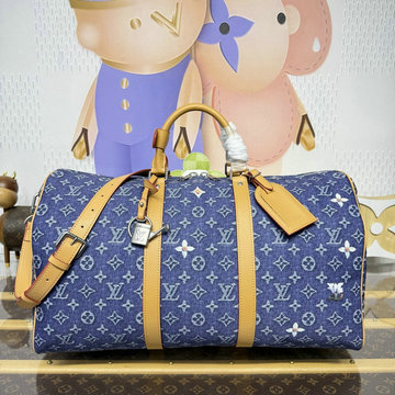 商品名称：ルイヴィトン LOUISVUITTON 2026年 M27781 キーポル バンドリエール 50 トートバッグ 旅行かばん モノグラム フラワー デニム