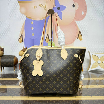 商品名称：ルイヴィトン LOUISVUITTON 2026年 M27847 LV x TM ネヴァーウーフ MM トートバッグ ハンドバッグ ショルダーバッグ マヒナ カーフレザー