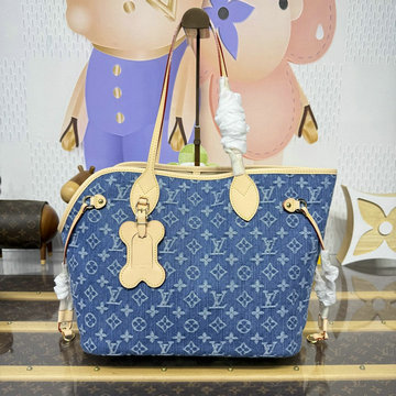 ルイヴィトン LOUISVUITTON 2026年 -M28052 LV x TM ネヴァーウーフ MM トートバッグ ハンドバッグ ショルダーバッグ マヒナ カーフレザー
