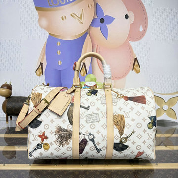商品名称：ルイヴィトン LOUISVUITTON 2026年 M28780 キーポル バンドリエール 45 トートバッグ ショルダーバッグ 旅行かばん コーティッド キャンバス