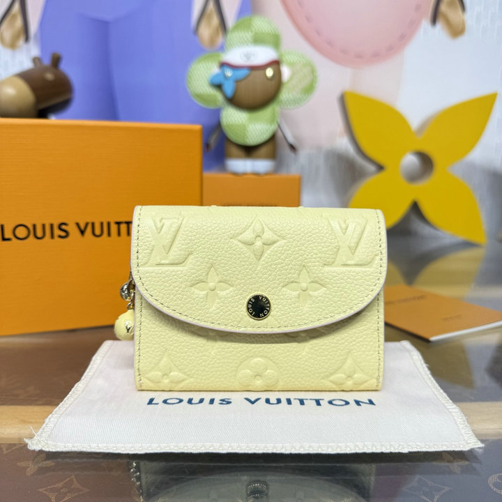 ルイヴィトン LOUISVUITTON 2026年 M28986 ポルトモネ ロザリ 二つ折り財布 小銭入れ モノグラム アンプラント レザー