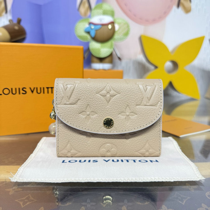 商品名称：ルイヴィトン LOUISVUITTON 2026年 ポルトモネ ロザリ 二つ折り財布 小銭入れ モノグラム アンプラント レザー