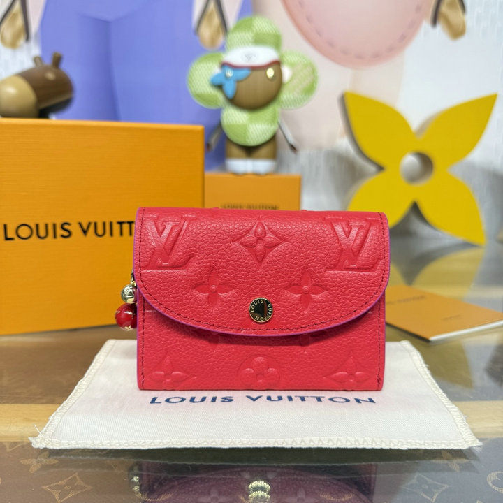 ルイヴィトン LOUISVUITTON 2026年 M28989 ポルトモネ ロザリ 二つ折り財布 小銭入れ モノグラム アンプラント レザー