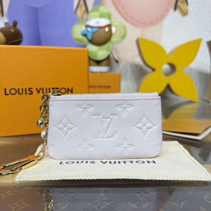 ルイヴィトン LOUISVUITTON 2026年 M28992 カード キーケース ポシェット クレ 小銭入れ ファスナー短財布 モノグラム アンプラント レザー