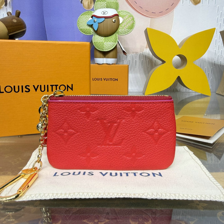 ルイヴィトン LOUISVUITTON 2026年 M28993 カード キーケース ポシェット クレ 小銭入れ ファスナー短財布 モノグラム アンプラント レザー