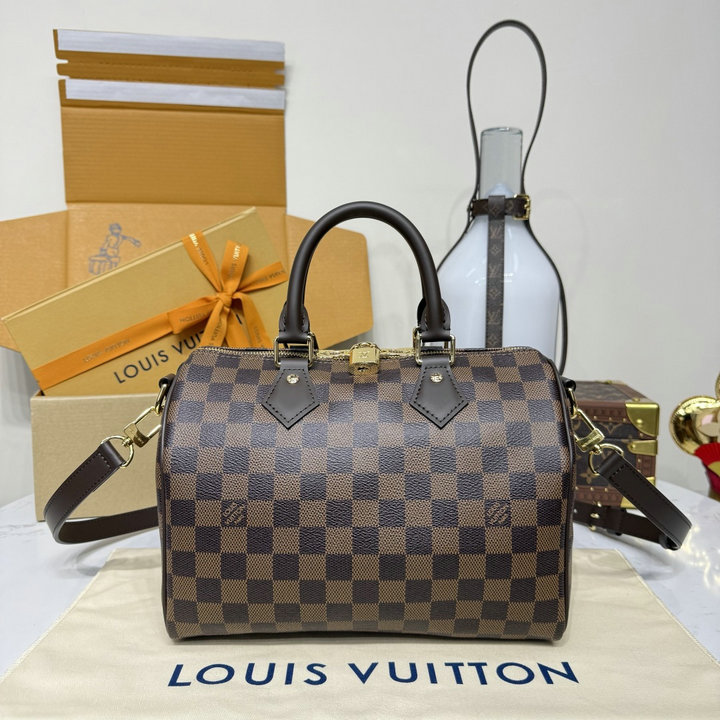 商品名称：ルイヴィトン LOUISVUITTON 2026年 N40575 スピーディ バンドリエール 25 トートバッグ ショルダーバッグ ダミエ エベヌ キャンバス