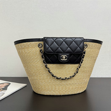 シャネル CHANEL 99-CH5952BK 2025/26年 クルーズ コレクション ショー ラージ ショッピング バッグ ショルダーバッグ レディース