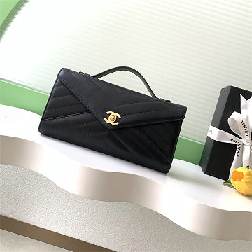 シャネル CHANEL 99-CH6044BK  2025/26年 クルーズ コレクション ショー トップハンドル フラップバッグ ショルダーバッグ レディース