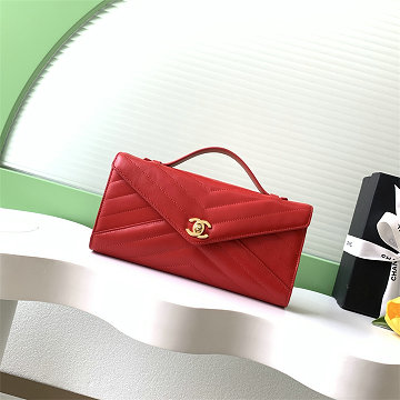 シャネル CHANEL 99-CH6044RD 2025/26年 クルーズ コレクション ショー トップハンドル フラップバッグ ショルダーバッグ レディース