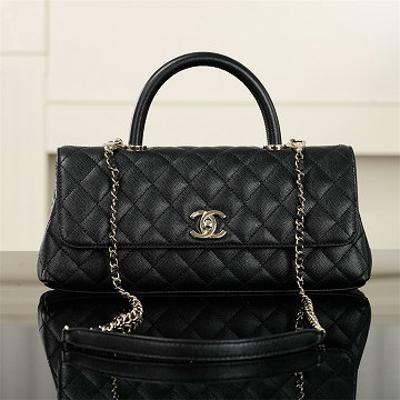 シャネル CHANEL 99-CH6091QBK  2026年春夏 プレコレクション マキシ トップハンドル フラップ バッグ ショルダーバッグ レディース