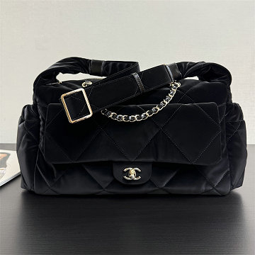 シャネル CHANEL99-CH99550RBK 2025/26年 ココ ネージュ コレクション マキシ ボーリング バッグ ショルダーバッグ レディース